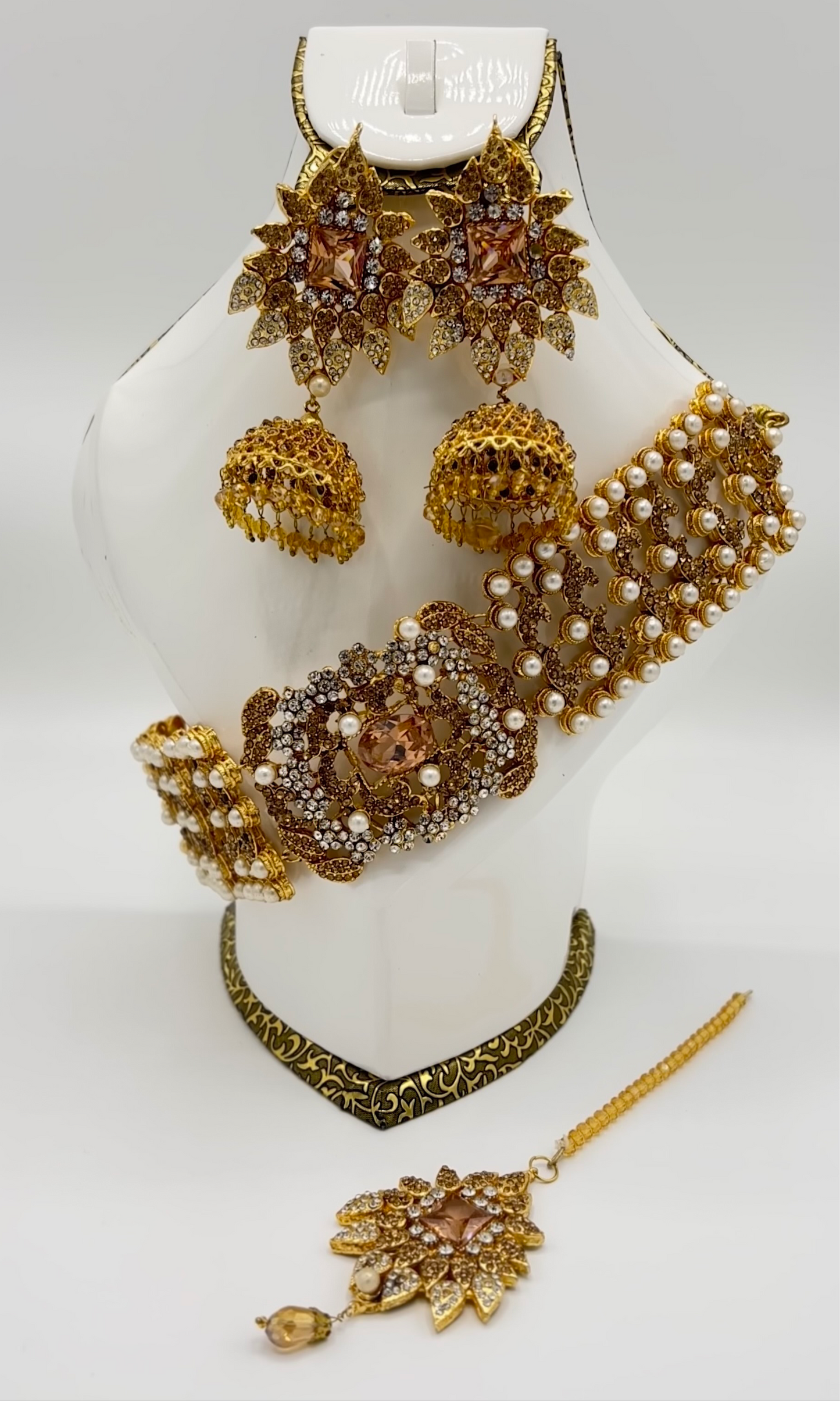 Egyptian Choker Bridal Necklace Set