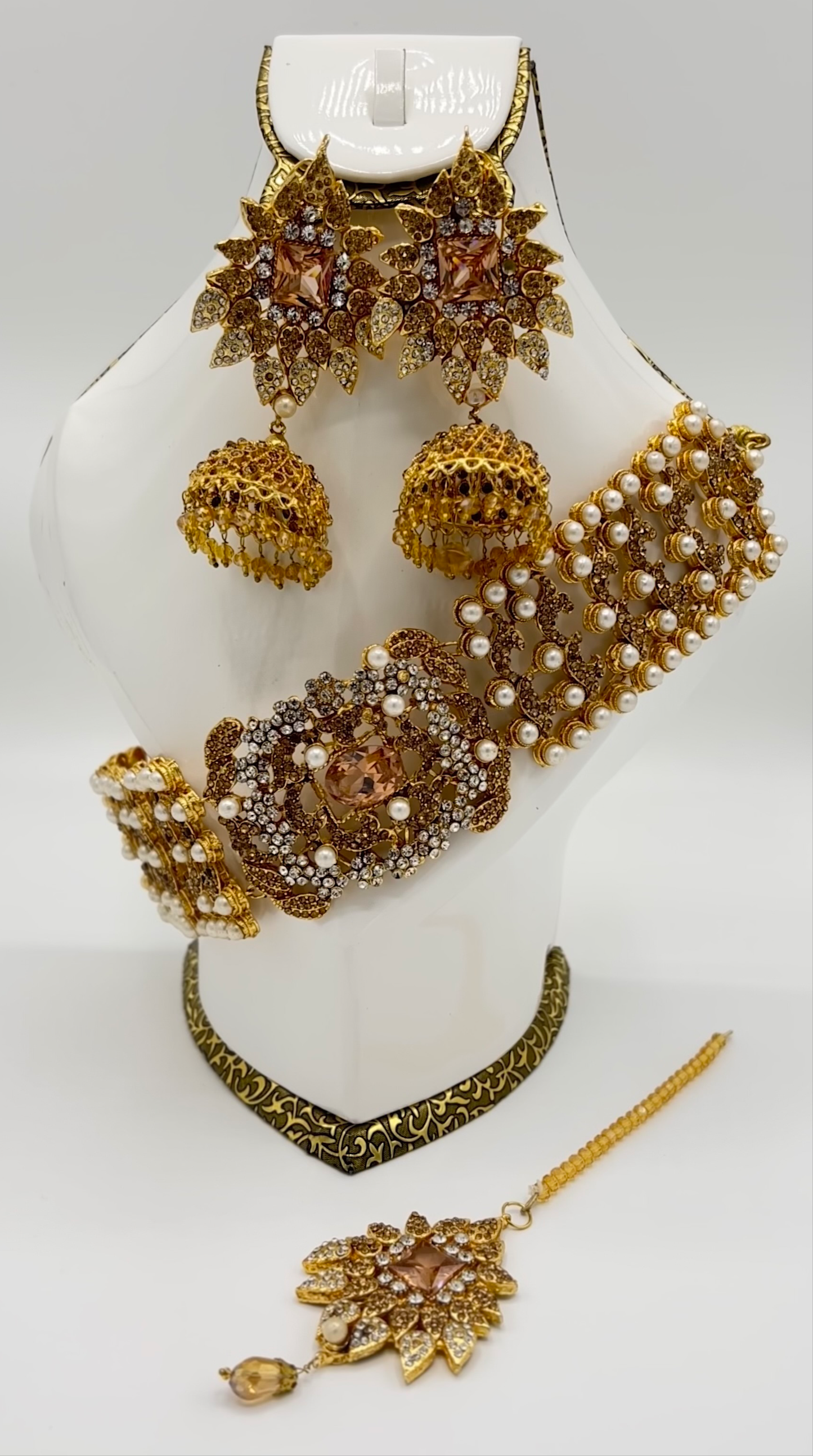 Egyptian Choker Bridal Necklace Set