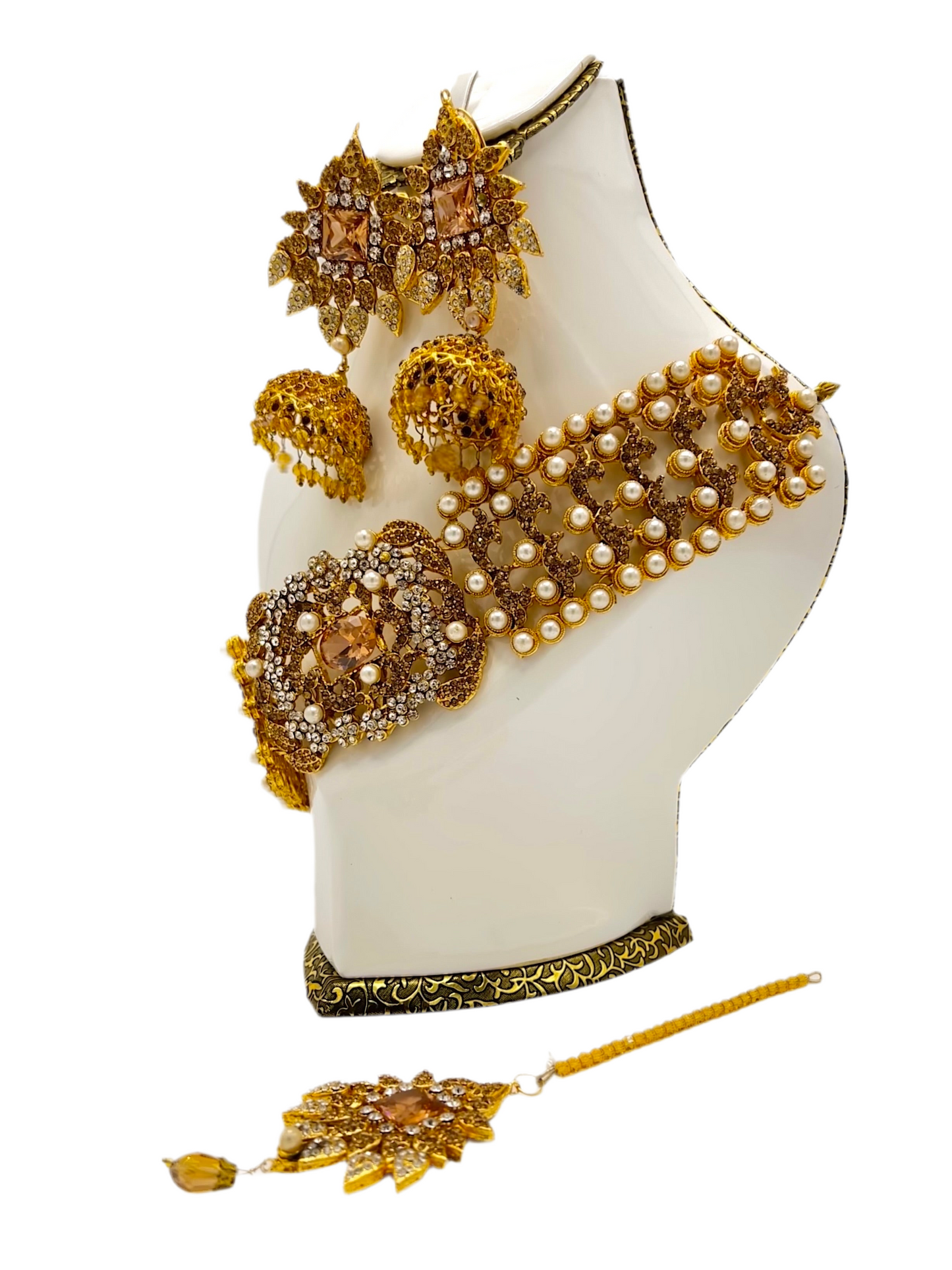 Egyptian Choker Bridal Necklace Set