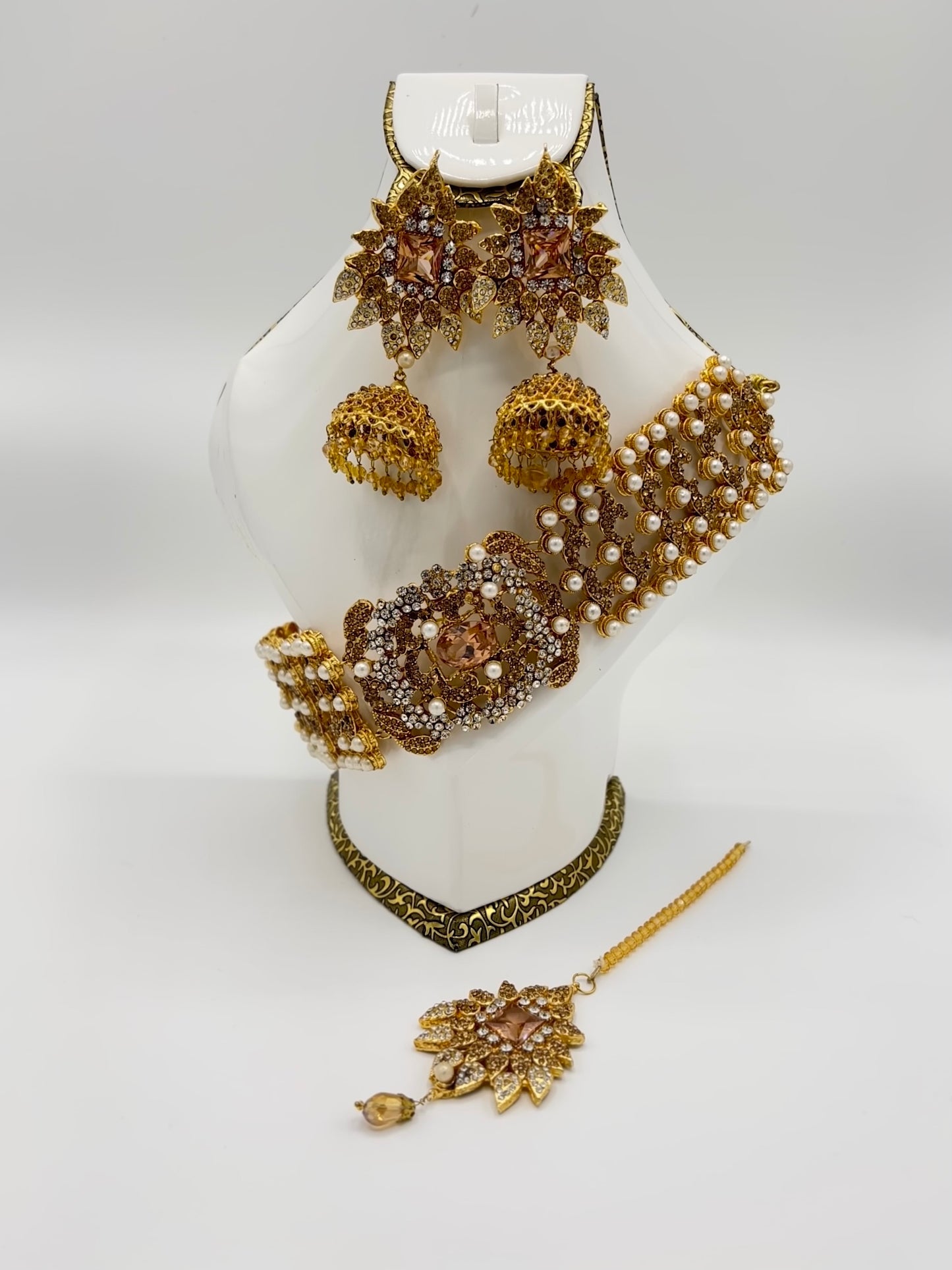 Egyptian Choker Bridal Necklace Set