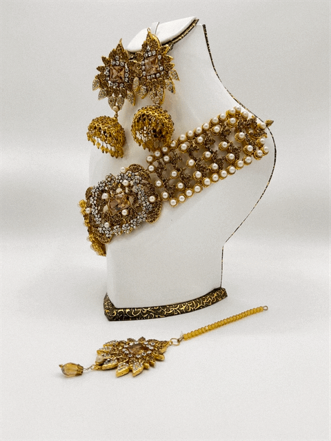 Egyptian Choker Bridal Necklace Set