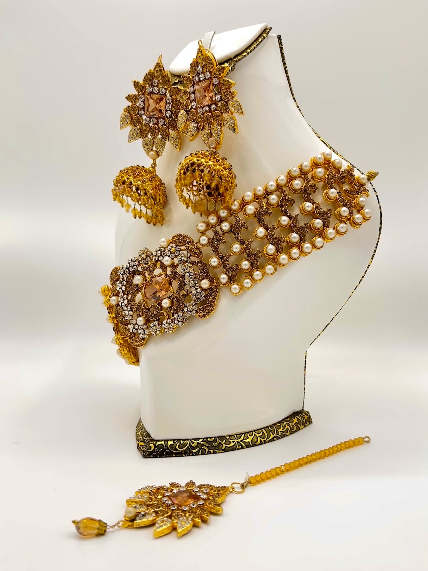 Egyptian Choker Bridal Necklace Set