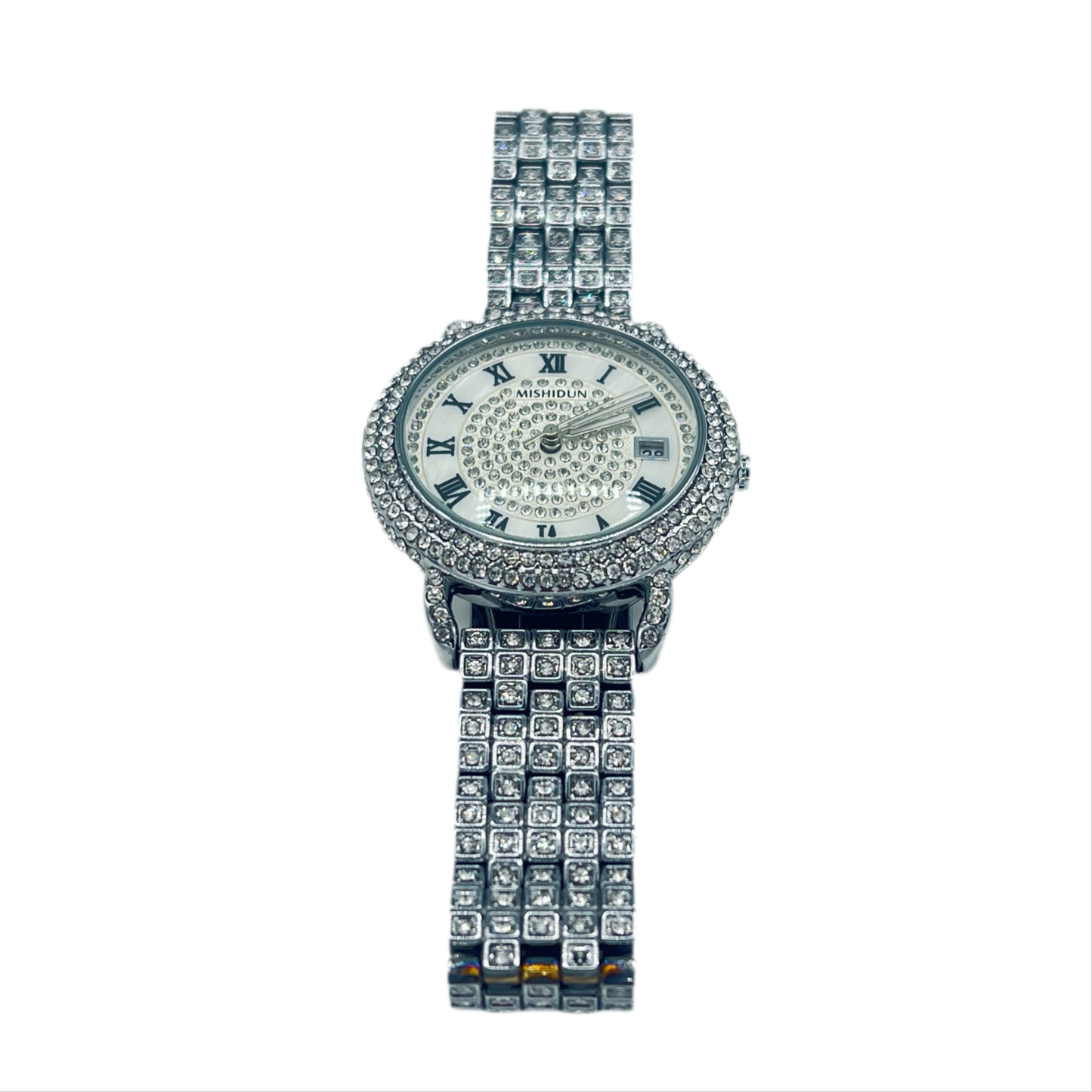 Luxury Women’s White Diamond Wristwatch
