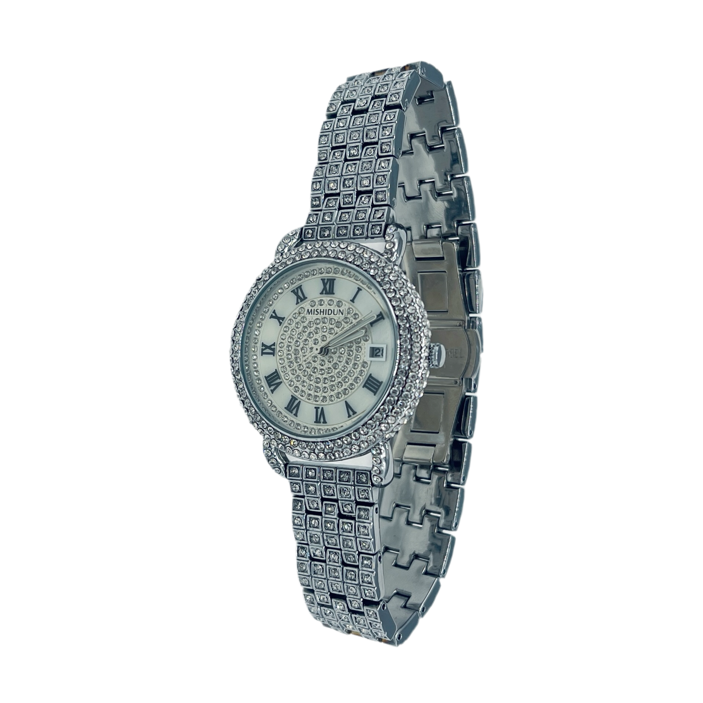 Luxury Women’s White Diamond Wristwatch